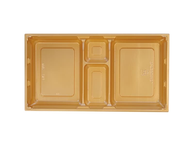 プラ折箱 ワン折重90X48L金底 <50枚> 小ロット販売