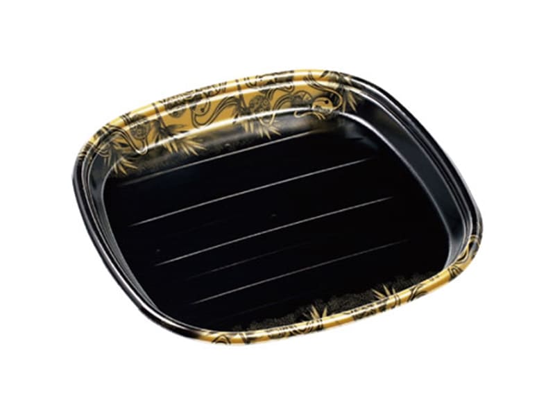 すし桶 新角桶４人Ｐ（Ｖ） 本体 鈴竹 <10枚> 小ロット販売