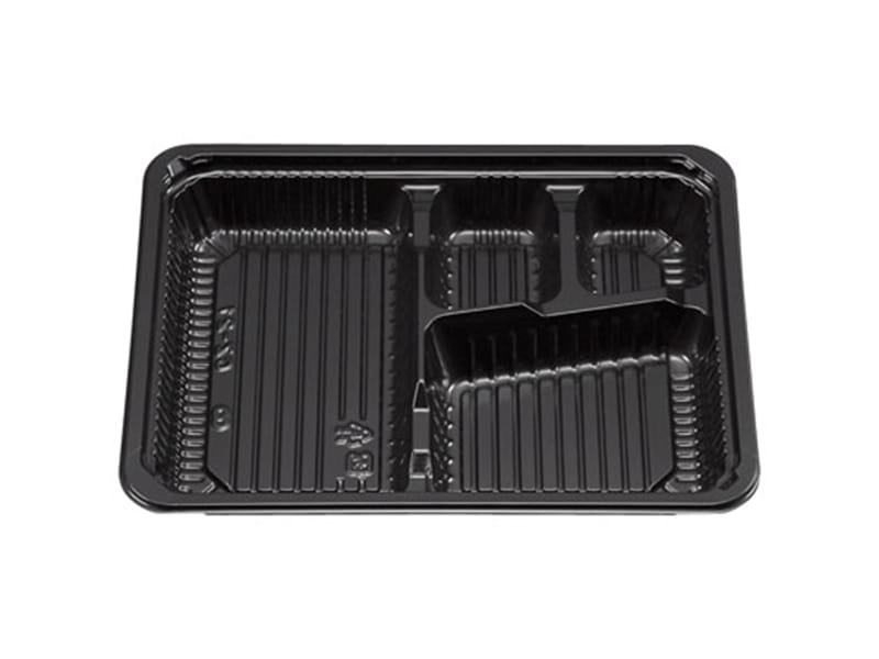 弁当容器 新ＣＺ－２１ ＢＳ黒 本体 <50枚> 小ロット販売