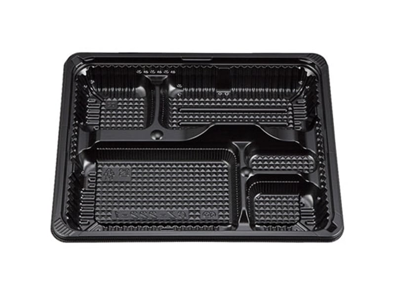 弁当容器 ＣＺ－２２２－１ＢＳ黒本体（Ｎ） <50枚> 小ロット販売