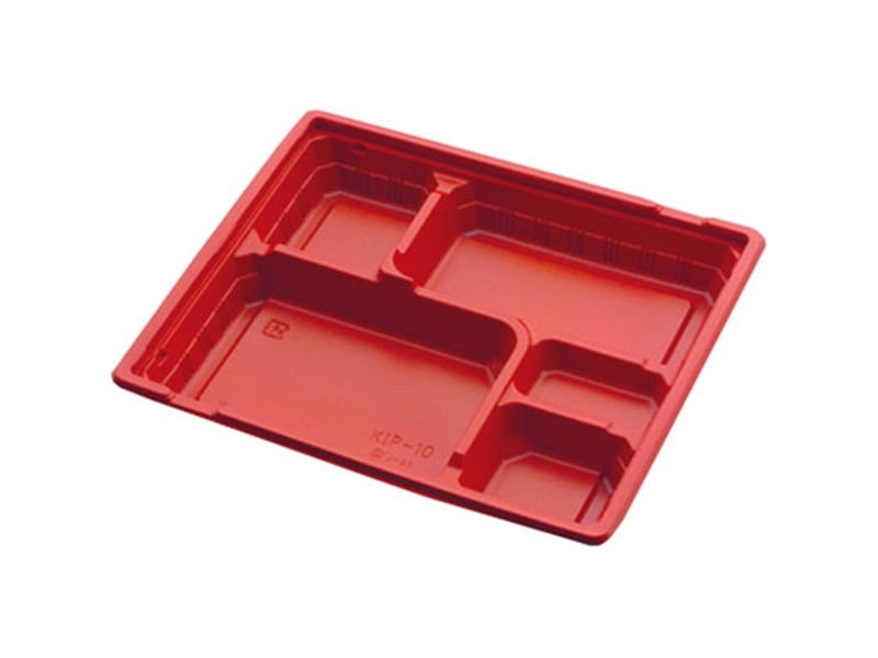 弁当容器 ＫＩＰ－１０ 赤黒セット <50枚> 小ロット販売