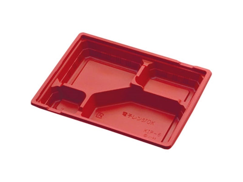 弁当容器 ＫＩＰ－６ 赤黒セット <50枚> 小ロット販売