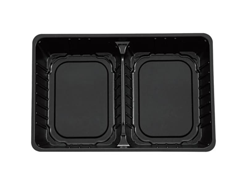 丼ぶり・重箱容器 アジロ弁当 中仕切１ 黒 <50枚> 小ロット販売