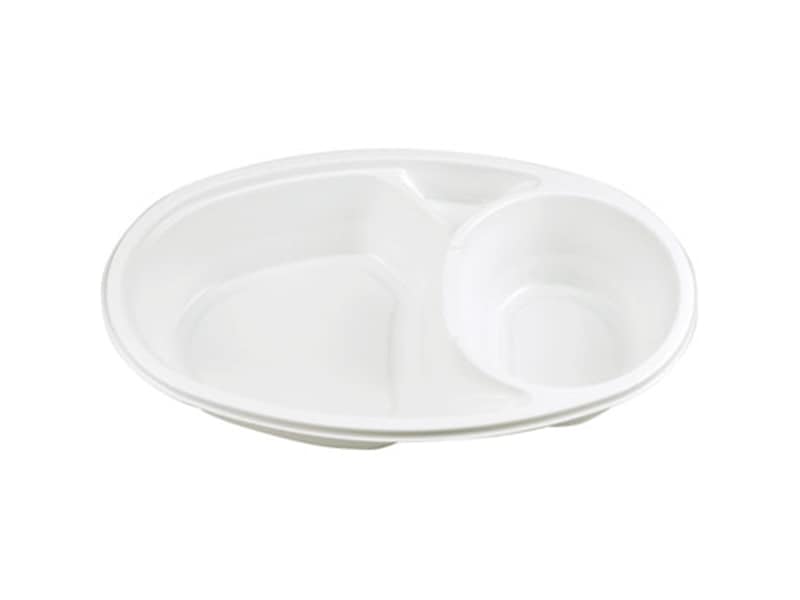 カレー・洋食容器 ＢＦ－２１３ ホワイト本体 <50枚> 小ロット販売