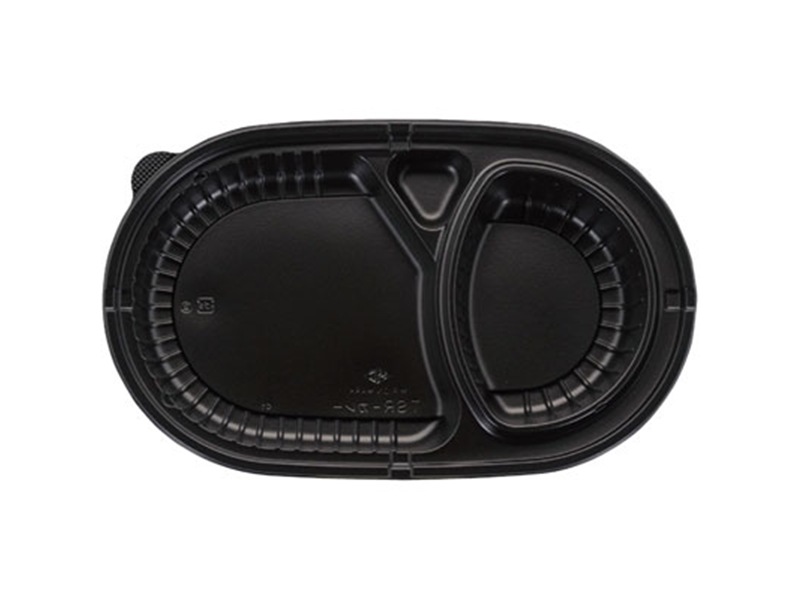 カレー・洋食容器 ＴＳＲ－カレー 本体：黒 <50枚> 小ロット販売