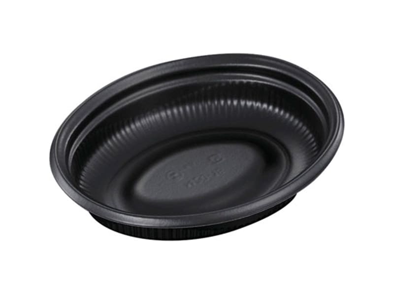 カレー・洋食容器 ＳＤビストロ 本体 Ｍ２０－１６ ＢＫ <50枚> 小ロット販売