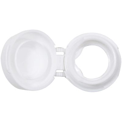 調味料入れ ドレッシング容器 ＲＥ－Ｍヒンジキャップ扇型（Ｓ） 白 <10個> 小ロット販売