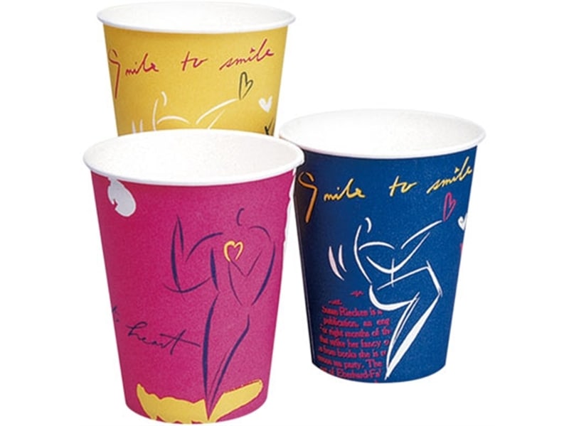 紙コップ ＳＣＶ－２７５Ｐ スマイル＆ハート <100個> 小ロット販売