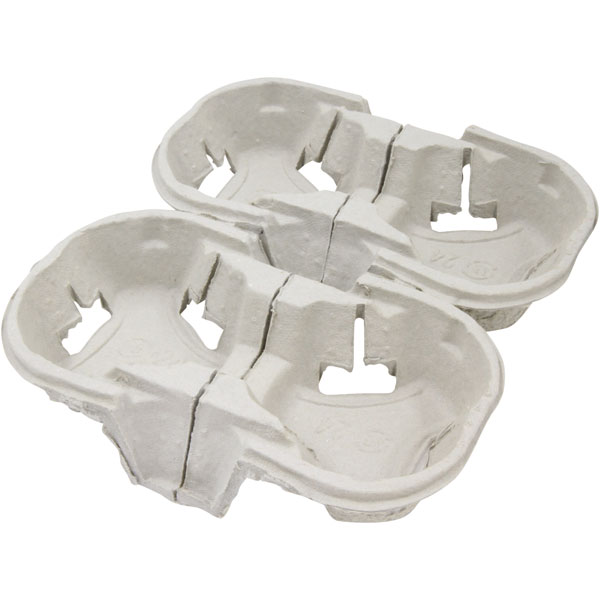 ドリンク関連小物 新パルプモウルドドリンクキャリア（ポリブクロ） <55枚> 小ロット販売