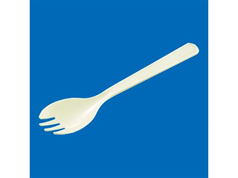 使い捨てカトラリー フォーク付スプーン160 単袋入 <100本> 小ロット販売