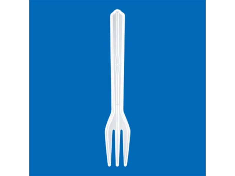 使い捨てカトラリー フォーク ＃１００ 透明 １００ｍｍ バラ <1000本> 小ロット販売