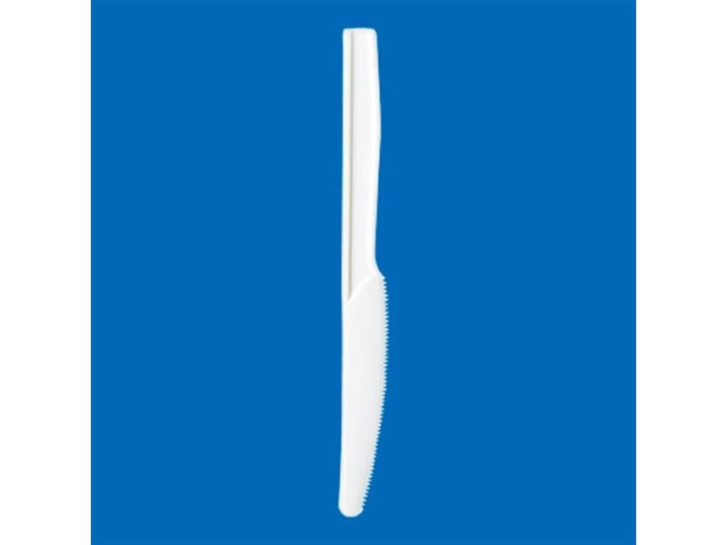 使い捨てカトラリー 特大ナイフ 白 バラ <500本> 小ロット販売