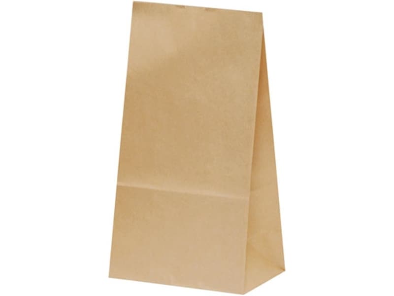 角底袋 ハイバック角底袋 Ｈ４ 未晒無地 <100枚> 小ロット販売