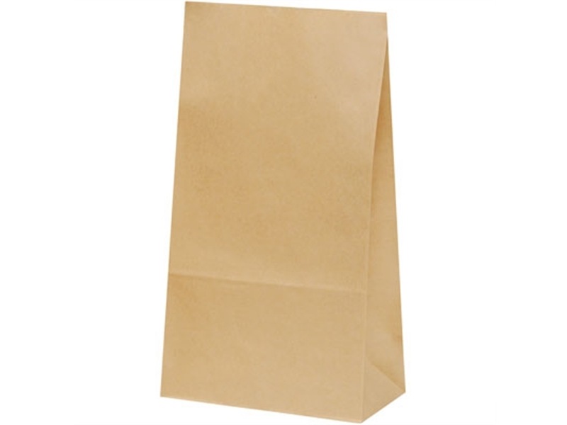 角底袋 ハイバック角底袋 Ｈ６ 未晒無地 <100枚> 小ロット販売