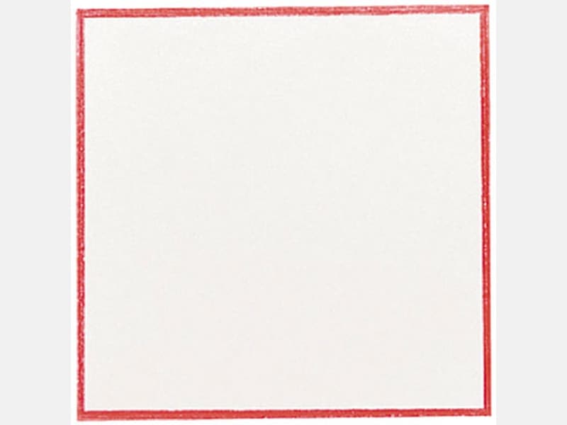 敷紙・懐紙 赤枠敷紙 厚口 ４号 ２６－２１０４ １００枚入 <1冊> 小ロット販売