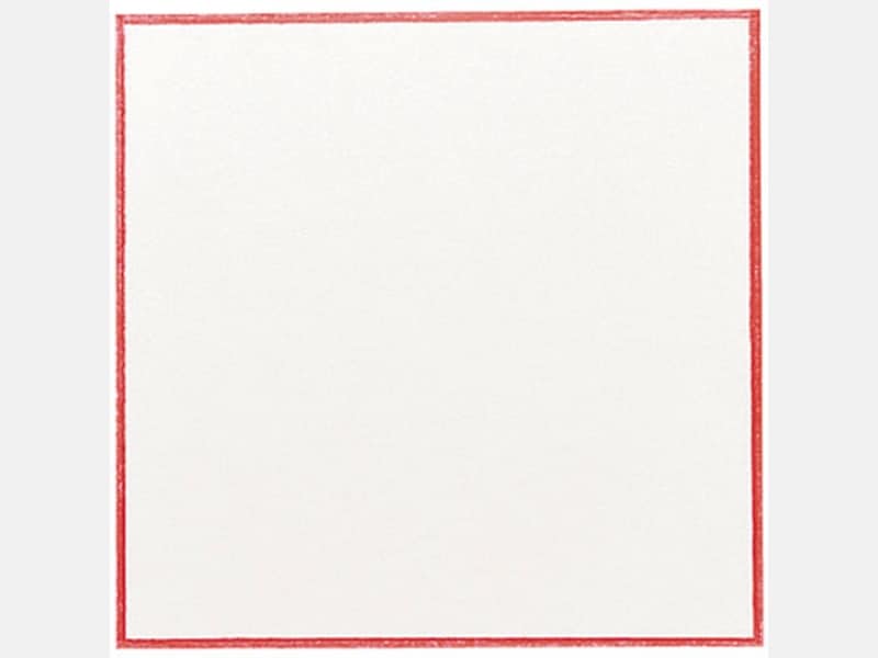 敷紙・懐紙 赤枠敷紙 厚口 ５号 ２６－２１０５ １００枚入 <1冊> 小ロット販売