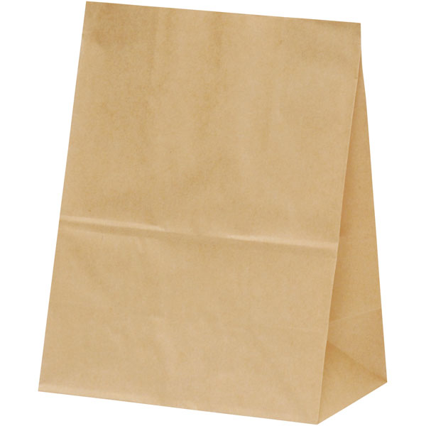 角底袋 ハイバック角底袋 Ｈ２００ 未晒無地 <100枚> 小ロット販売