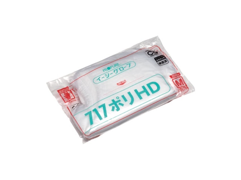 作業用手袋 イージーグローブ ポリＨＤ ７１７ ２００枚袋入 Ｍ <1袋> 小ロット販売