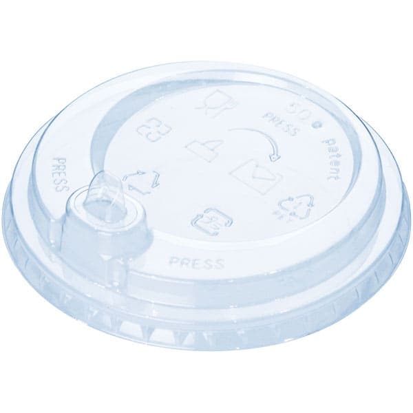 プラコップ バイオペットコップ用　ストローレス蓋　穴有ＳＬ９２（２０Ｆ） <50個> 小ロット販売