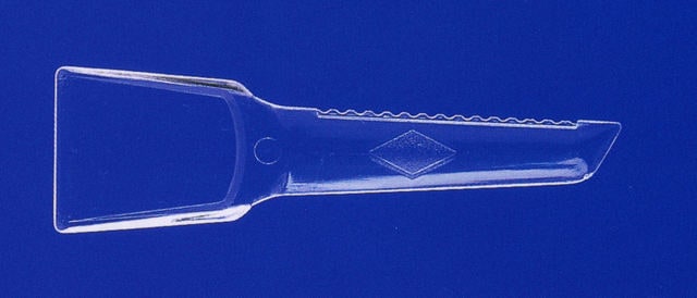 使い捨て プラスチック製 カッター付角スプーン #65 バラ ケース販売 10000本