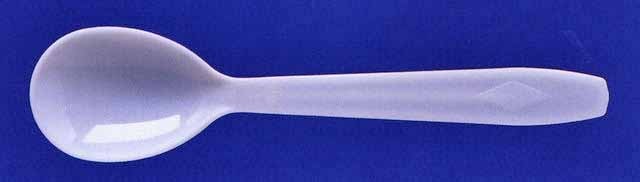 使い捨て プラスチック製 丸スプーン #120 単袋入 ケース販売 5000本