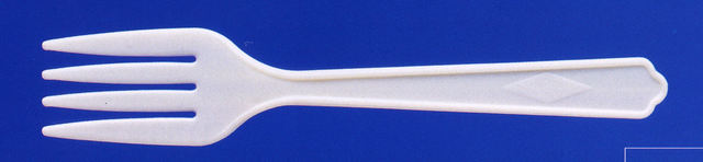 使い捨て プラスチック製 大フォーク 白 単袋入 ケース販売 5000本