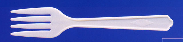 使い捨て プラスチック製 大フォーク 白 バラ ケース販売 5000本