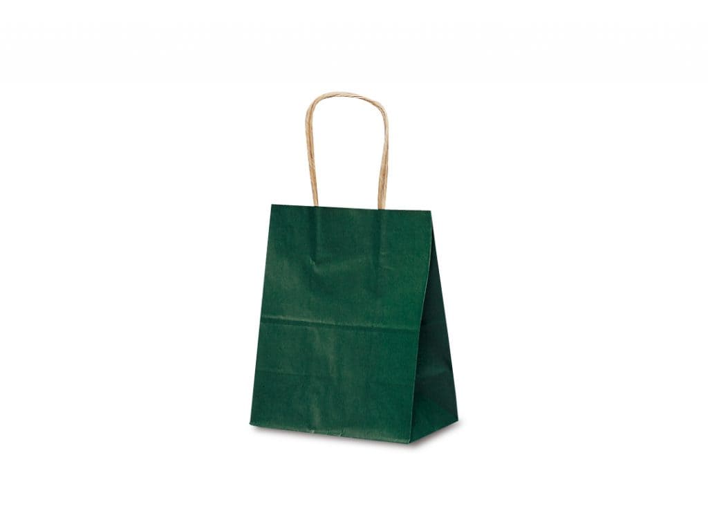 紙手提袋 Ｔ－２ カラー（緑） ケース販売 200枚