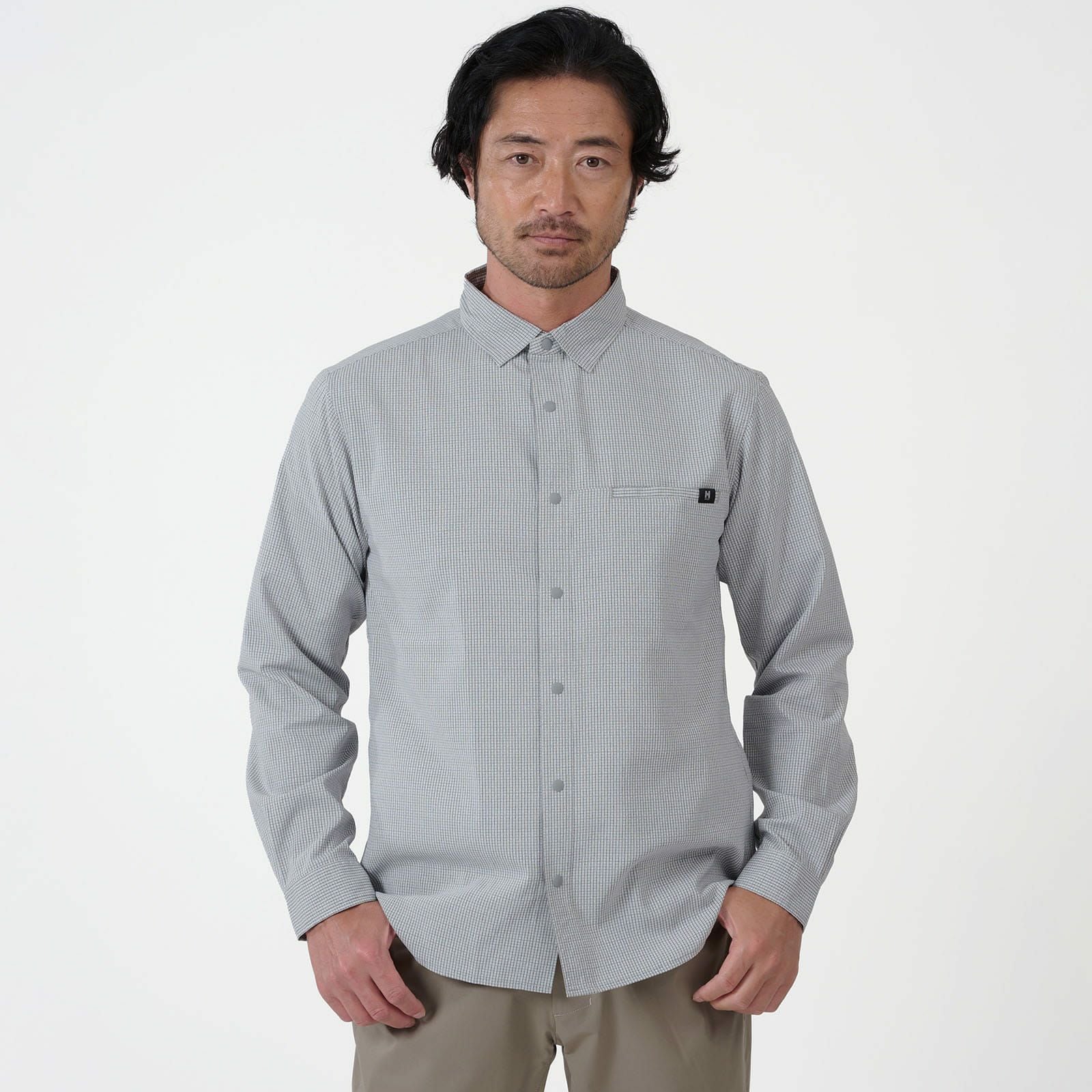 ミレー MILLET INSECT BARRIER LS CHK SHIRT M インセクト バリヤー 