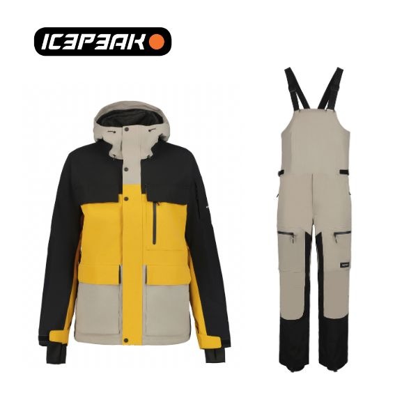 ICEPEAK アイスピーク メンズ スキーウェア 上下セット CALE CAMBO ジャケット パンツ 防水 保温 スキー スノーボード 25-26FW 56221/57131