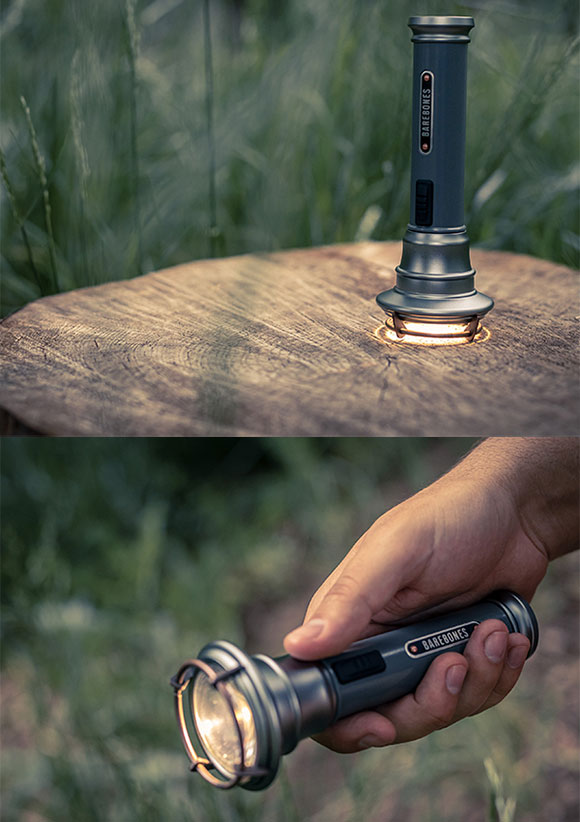 ベアボーンズ BAREBONES ビンテージフラッシュライト ハンドライト LED 20230011 キャンプ用品 アウトドア USB 充電式 