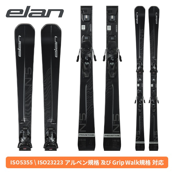 [ポイント10倍]　エラン ELAN プライムタイム ブラックエディション PRIMETIME N5W BLACK EDITION + ELW 11.0 GW SHIFT (金具付) レディース ACBLVV25 [スキー板] [25-26] [2026] [旧モデルスキー]