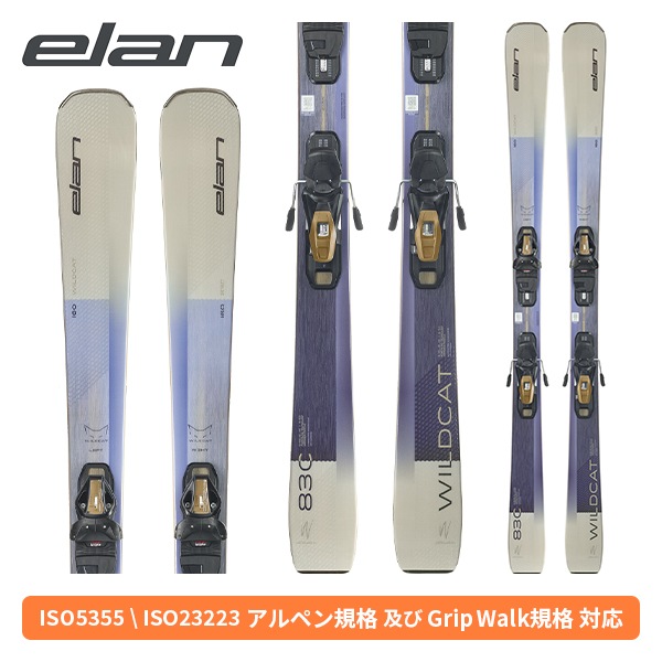 [ポイント10倍]　エラン ELAN ワイルドキャット83c WILDCAT 83 C + EL 9.0 GW SHIFT (金具付) レディース ACTLYY25 [スキー板] [25-26] [2026] [NEWモデル]