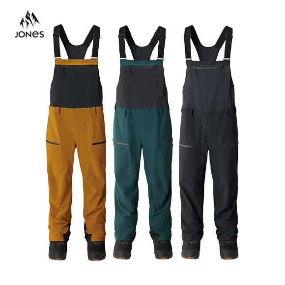 スキーウエア ジョーンズ JONES シュラルピニスト ストレッチ リサイクルド ビブズ Shralpinist Stretch Recycled Bibs [69124304] メンズ【ポイント5倍】