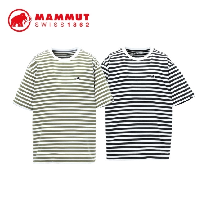 【ポイント10倍】マムート MAMMUT マムート ストライプ Tシャツ アジアンフィット Mammut Stripe T-Shirt AF 1017-07450 26SS