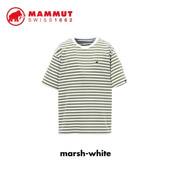【ポイント10倍】マムート MAMMUT マムート ストライプ Tシャツ アジアンフィット Mammut Stripe T-Shirt AF 1017-07450 26SS