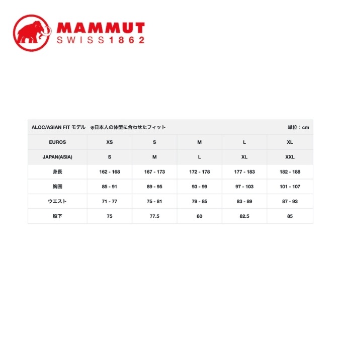 【ポイント10倍】マムート MAMMUT マムート ストライプ Tシャツ アジアンフィット Mammut Stripe T-Shirt AF 1017-07450 26SS