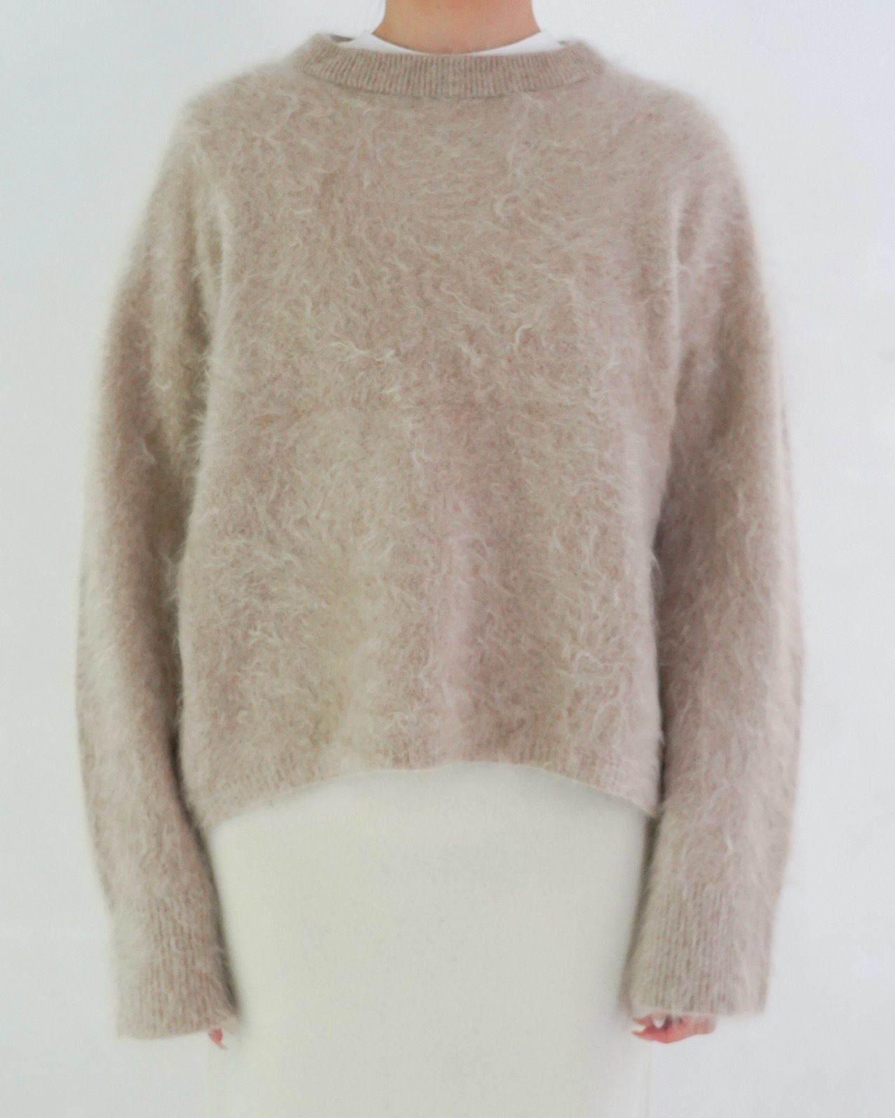 FUR CASHMERE PULLOVER