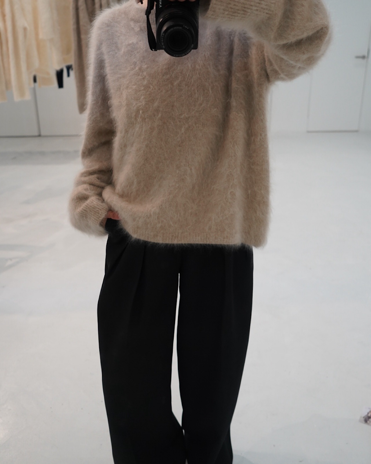 FUR CASHMERE PULLOVER