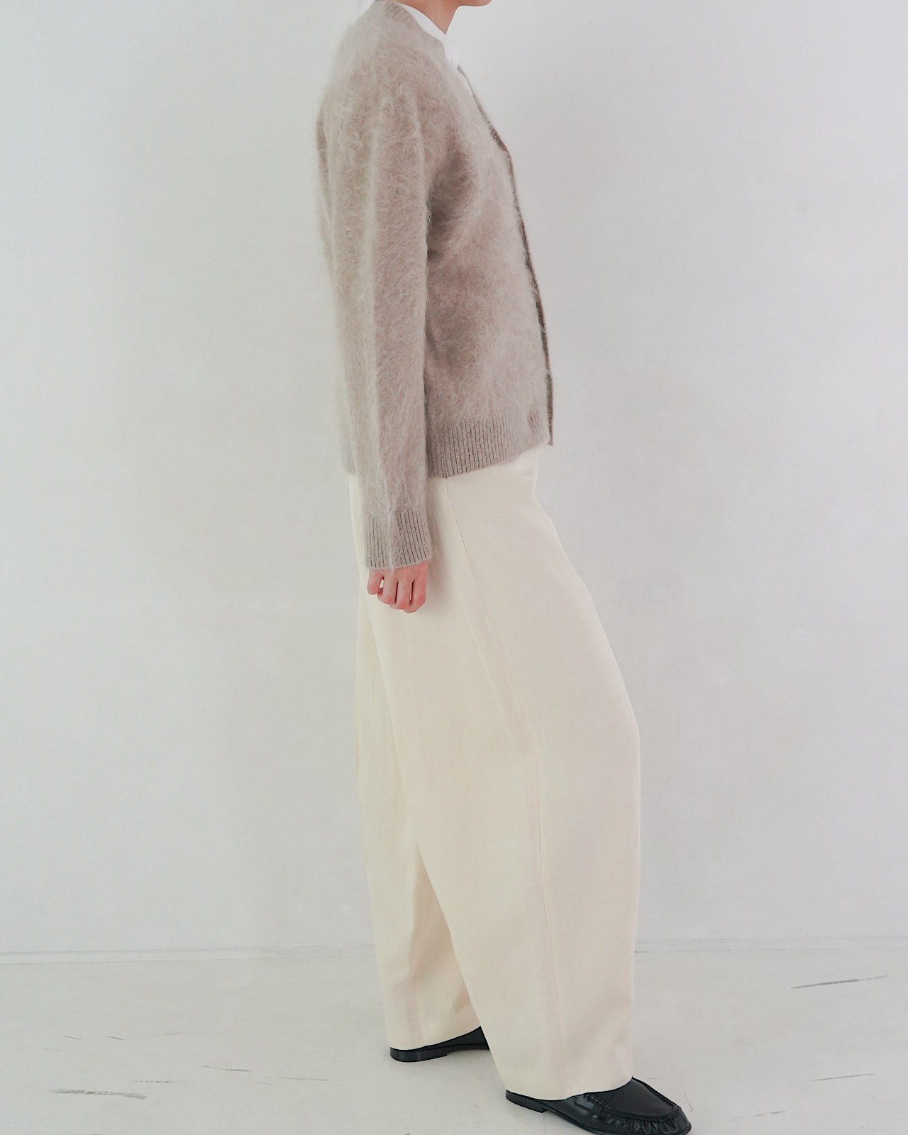 FUR CASHMERE CARDIGAN