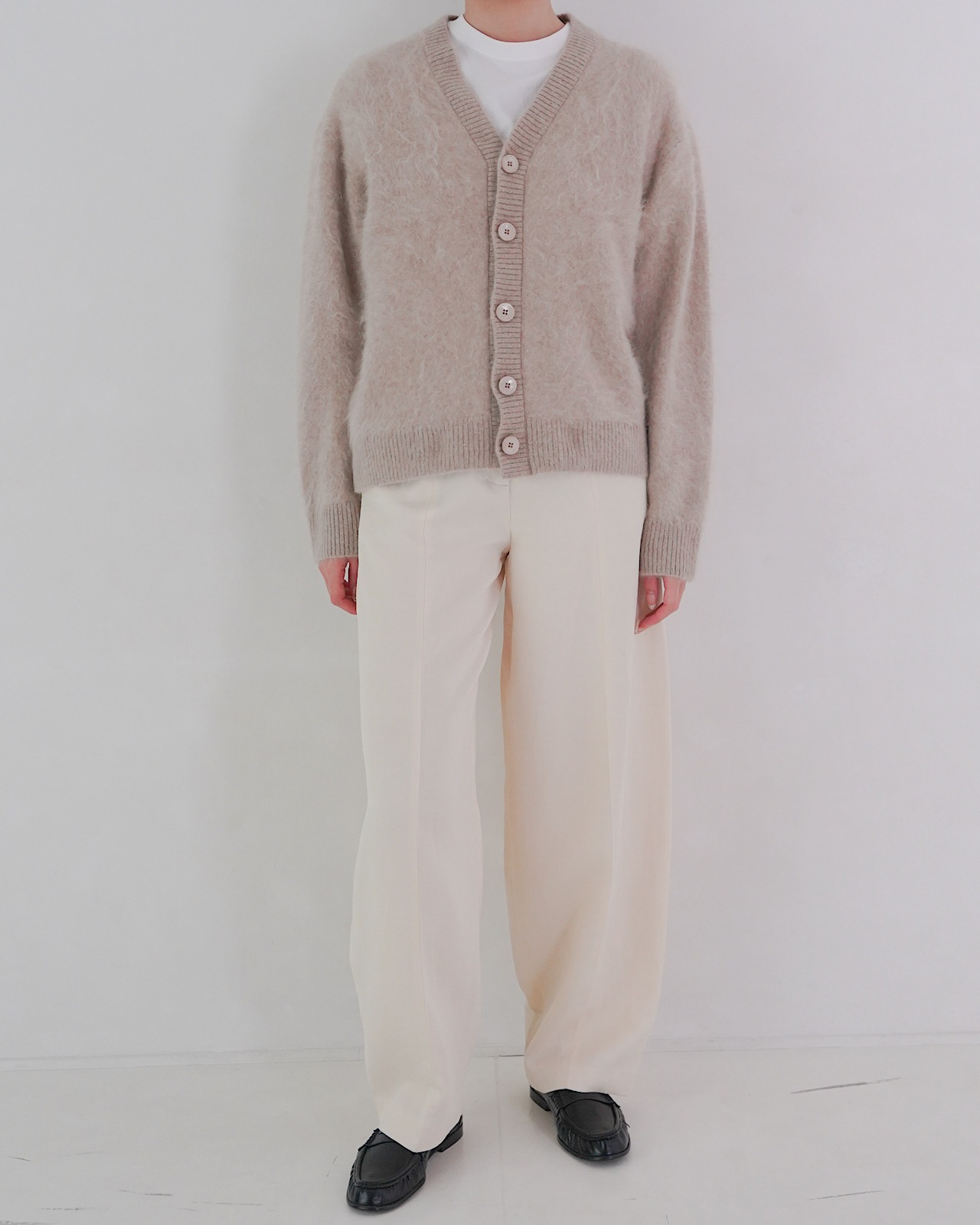 FUR CASHMERE CARDIGAN