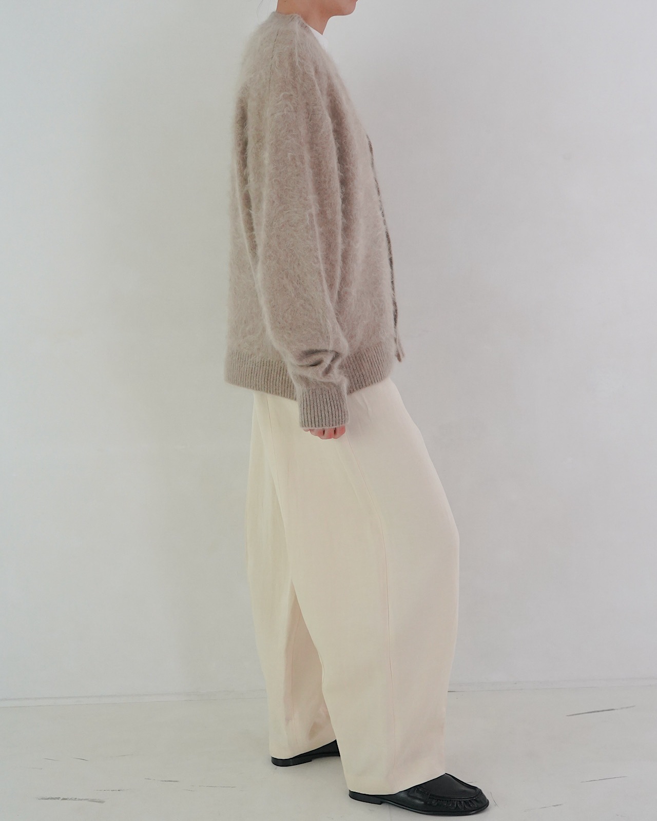FUR CASHMERE CARDIGAN
