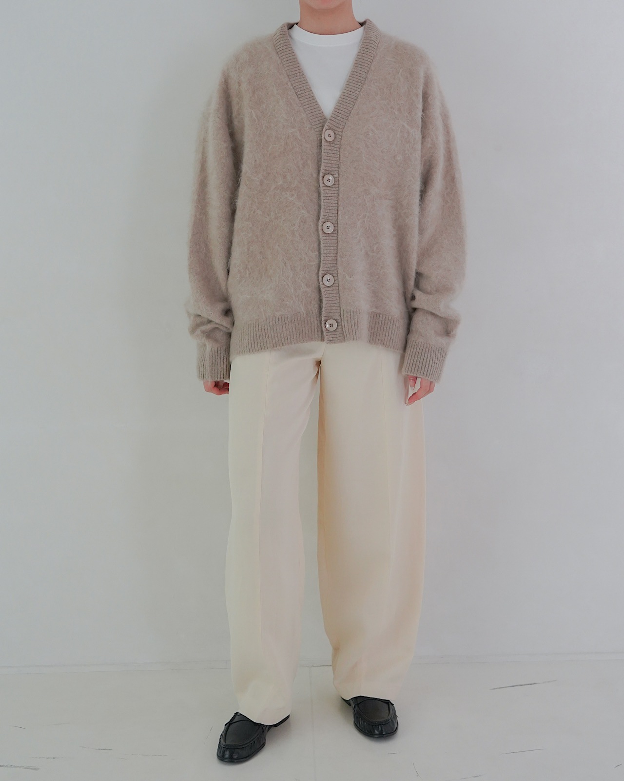 FUR CASHMERE CARDIGAN