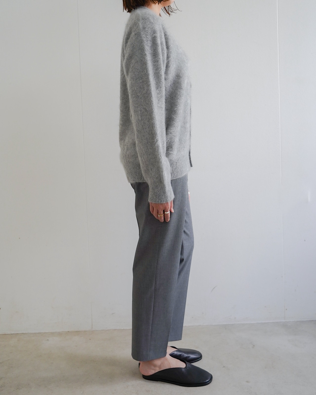 FUR CASHMERE CARDIGAN