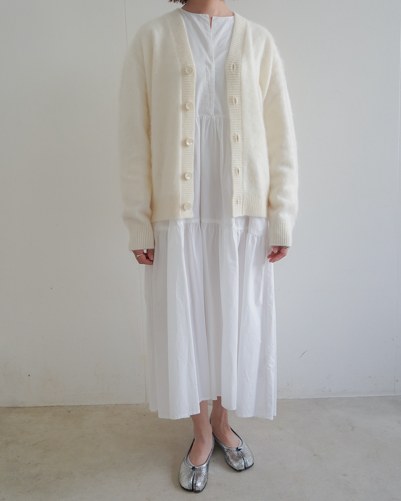 FUR CASHMERE CARDIGAN