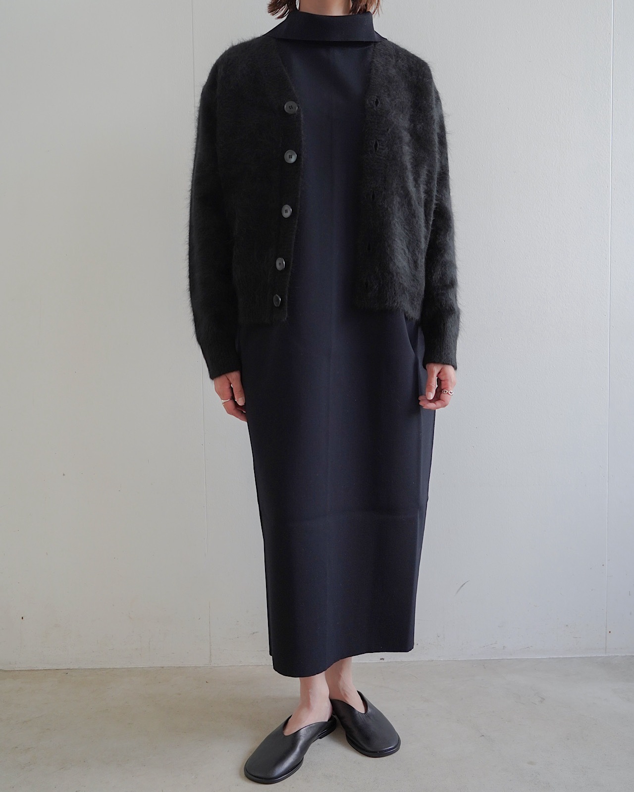 FUR CASHMERE CARDIGAN