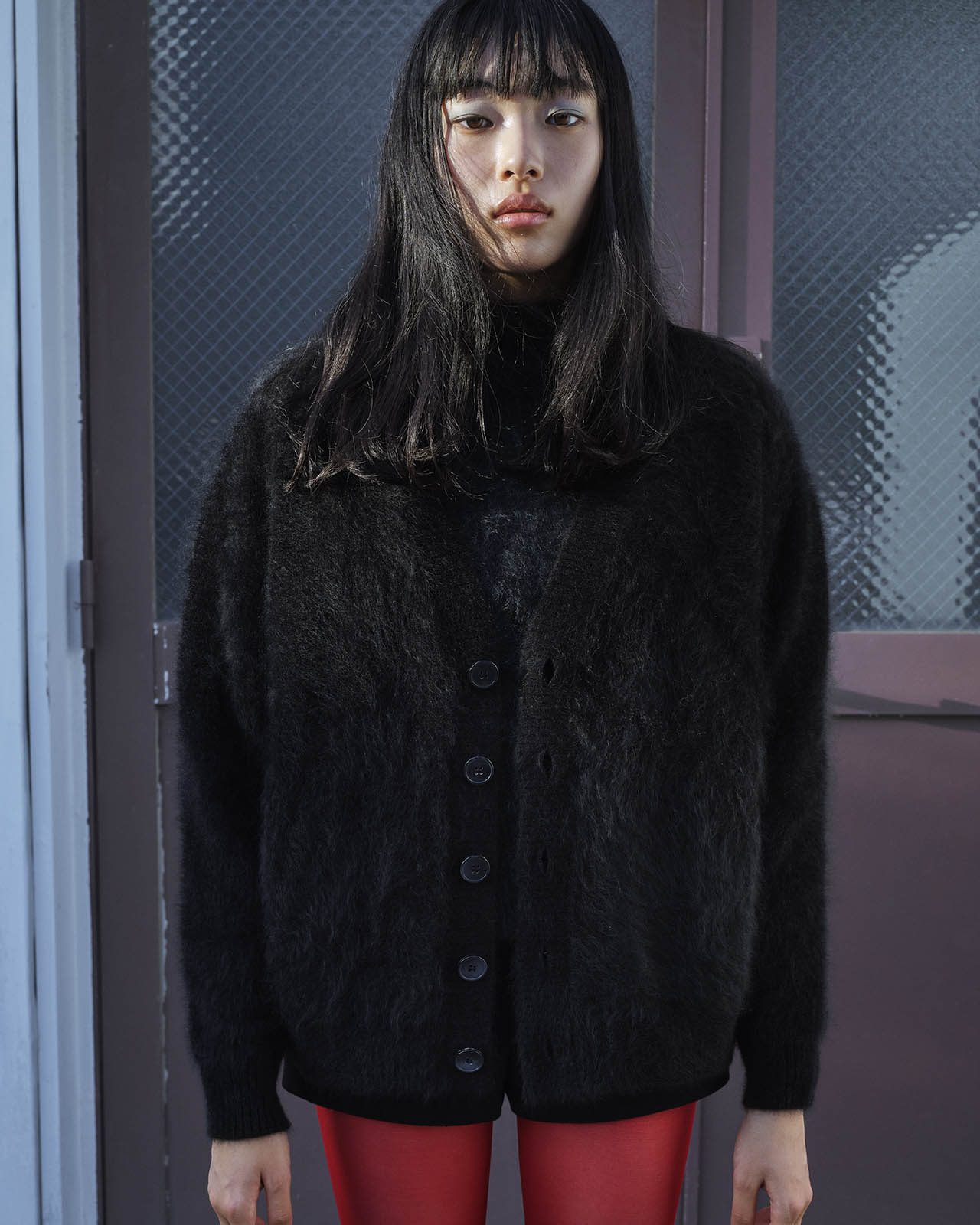 FUR CASHMERE CARDIGAN
