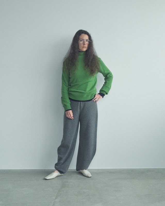 WOOL CURVE PANTS