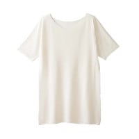 無縫製ガーゼインナー 半袖 レディース