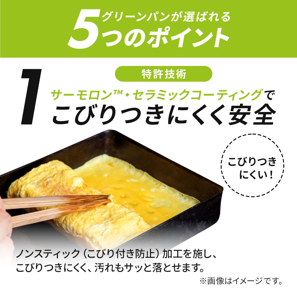 グリーンパン バルセロナPRO エッグパン